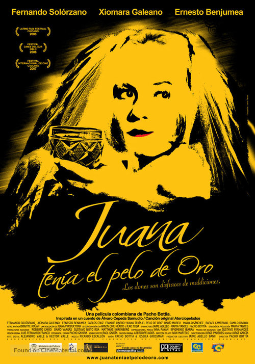 Juana ten&iacute;a el pelo de oro - Colombian Movie Poster