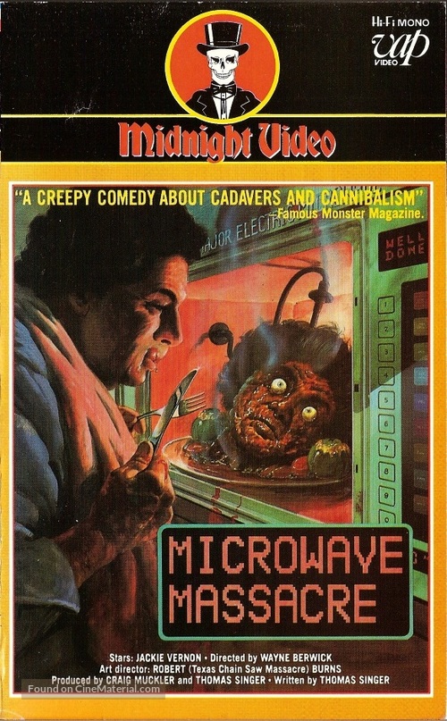 Microwave Massacre - VHS movie cover