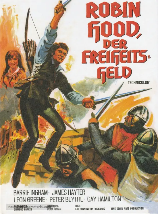 A Challenge for Robin Hood - German Blu-Ray movie cover