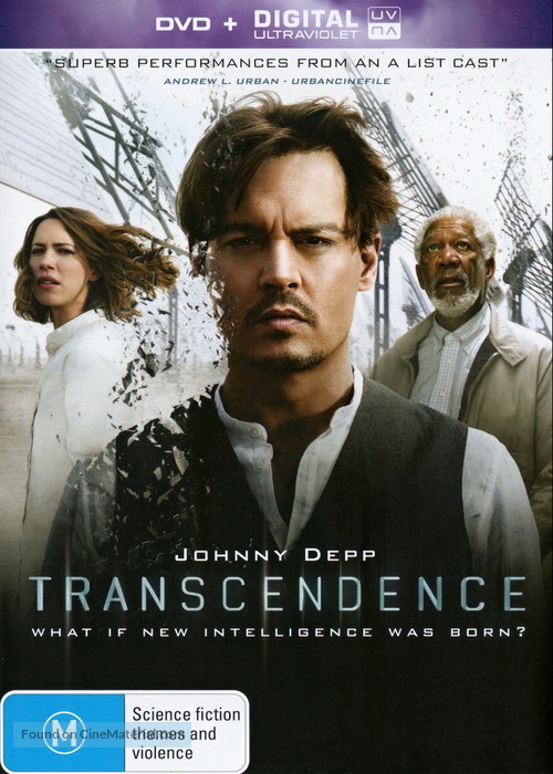 Transcendence - Australian DVD movie cover