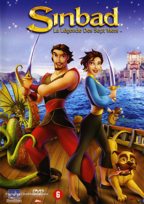 Sinbad: Legend of the Seven Seas (2003) Belgian dvd movie cover