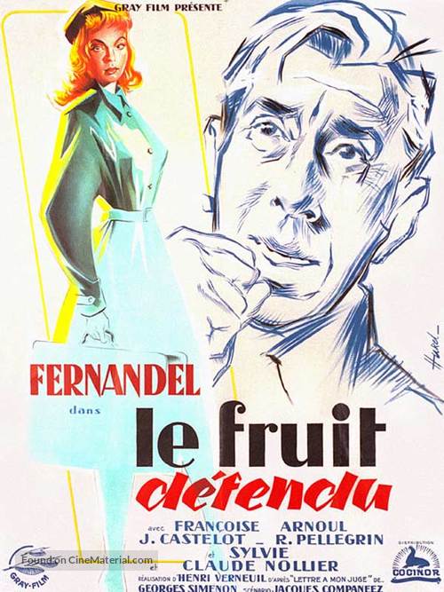 Le fruit d&eacute;fendu - French Movie Poster