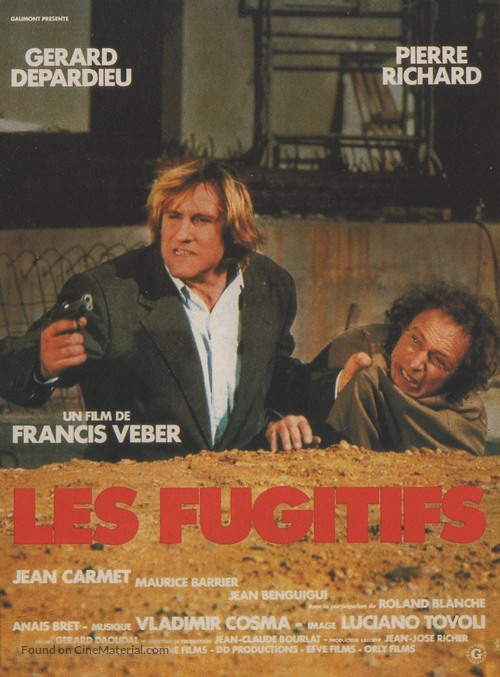 Les fugitifs - French Movie Poster