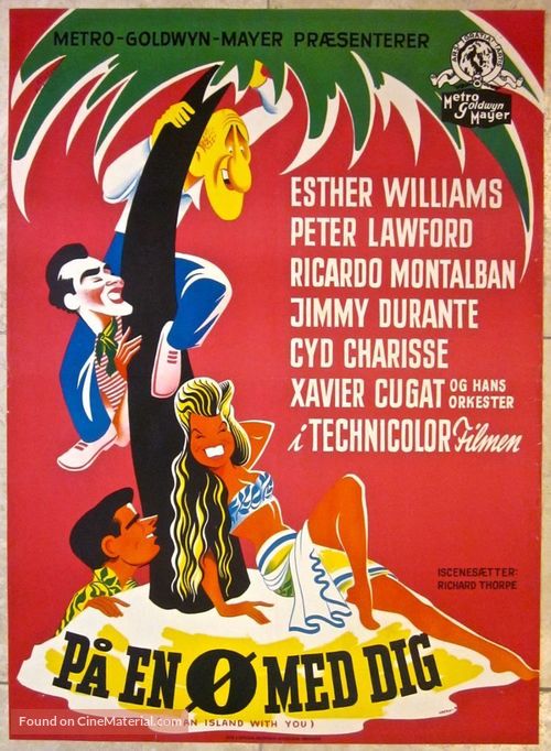 On an Island with You - Danish Movie Poster