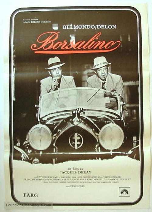 Borsalino - Swedish Movie Poster