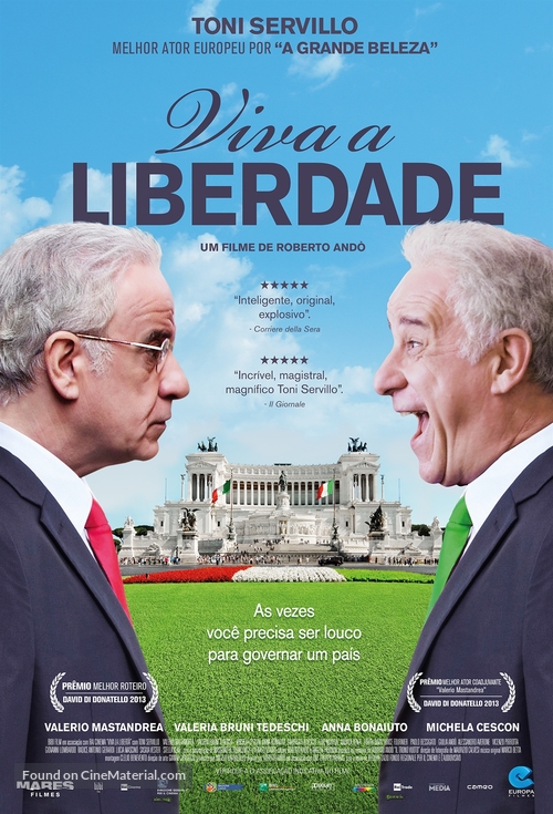 Viva la libert&aacute; - Brazilian Movie Poster