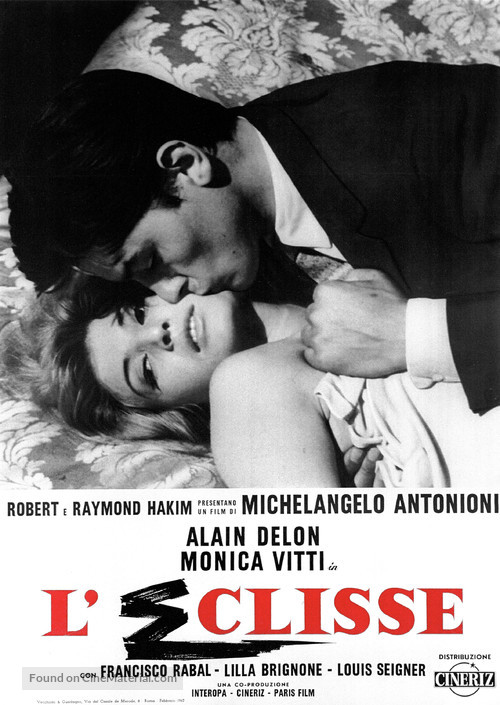 L&#039;eclisse - Italian Movie Poster