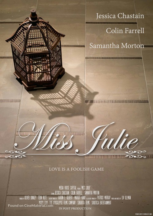 Miss Julie - Norwegian Movie Poster