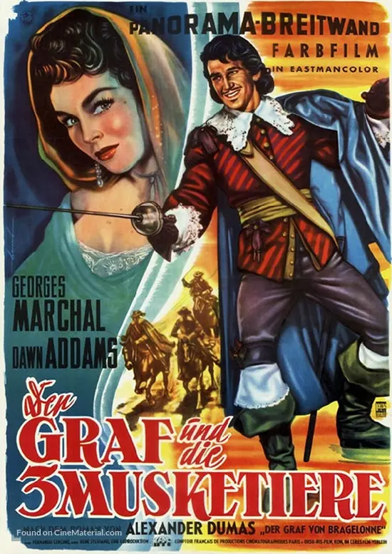Le vicomte de Bragelonne - German Movie Poster Le vicomte de Bragelonne - German Movie Poster