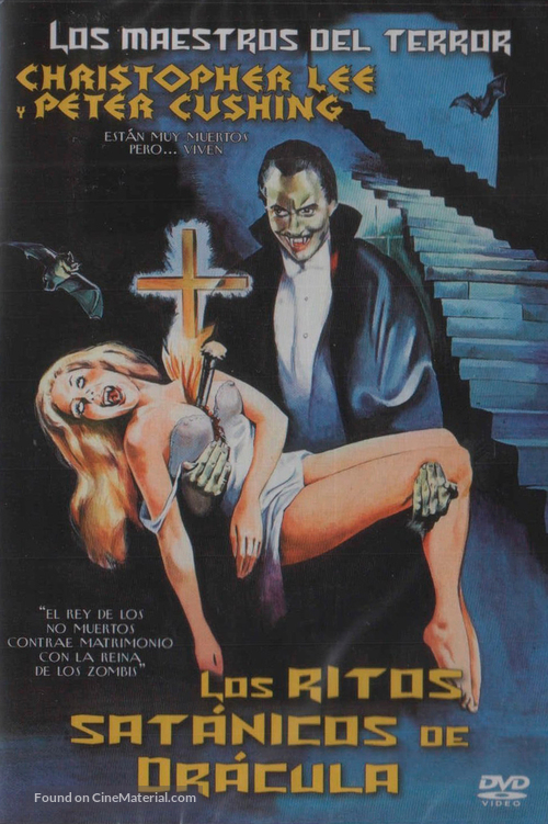 The Satanic Rites of Dracula - Spanish DVD movie cover