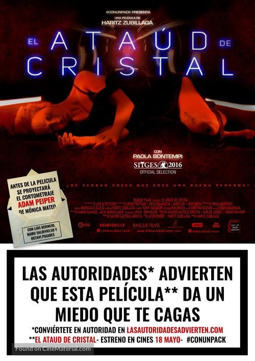 El ata&uacute;d de cristal - Spanish Movie Poster