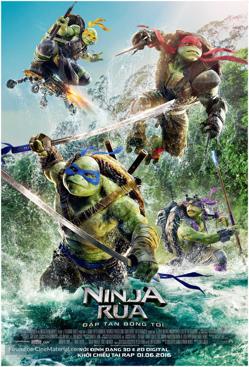 Teenage Mutant Ninja Turtles: Out of the Shadows - Vietnamese Movie Poster