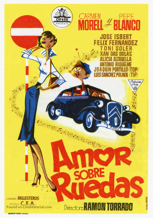 Amor sobre ruedas - Spanish Movie Poster