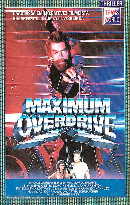 Maximum Overdrive - Finnish VHS movie cover