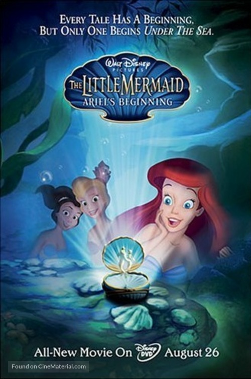 The Little Mermaid: Ariel&#039;s Beginning - Video release movie poster