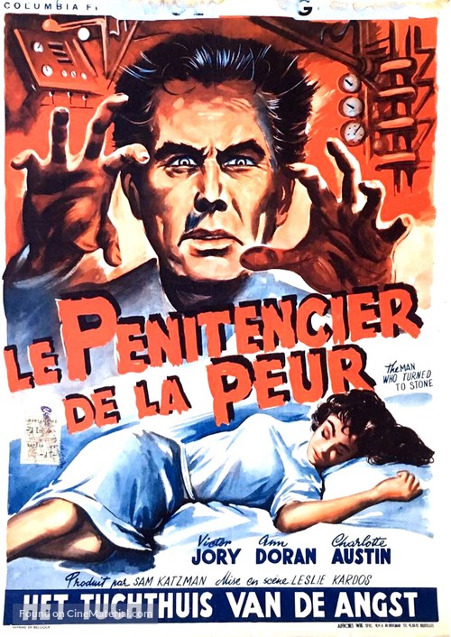 The Man Who Turned to Stone - Belgian Movie Poster