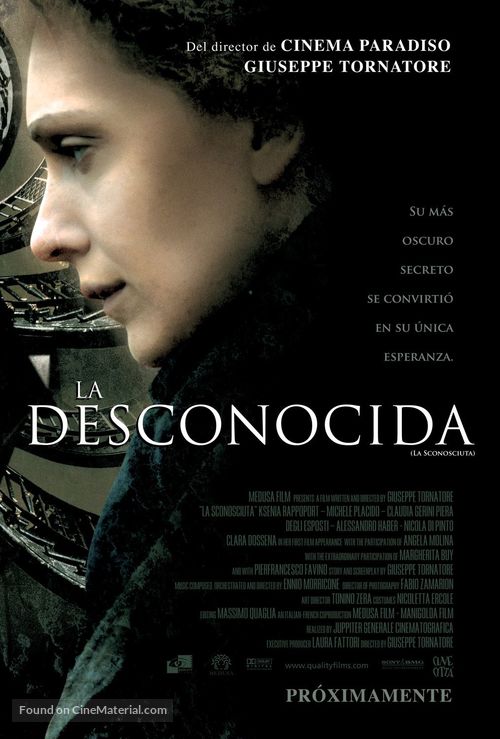 La sconosciuta - Mexican Movie Poster