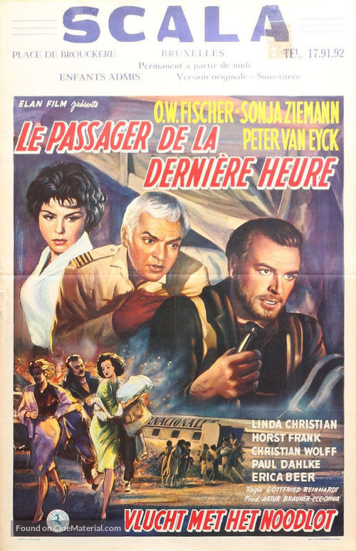 Abschied von den Wolken - Belgian Movie Poster