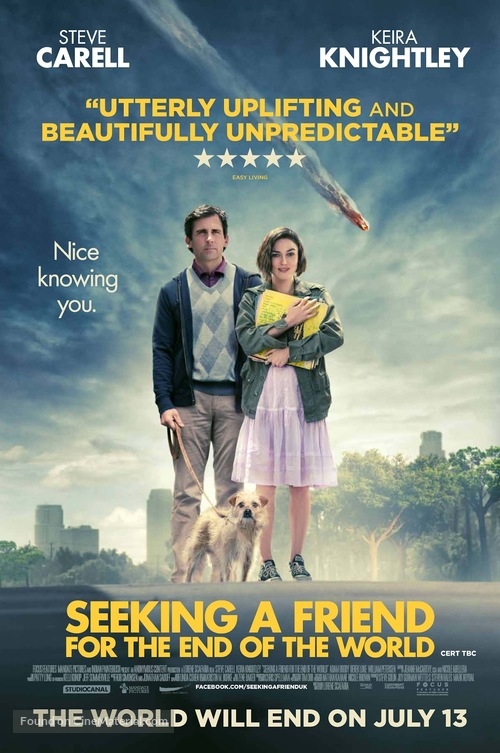 Seeking a Friend for the End of the World - British Movie Poster