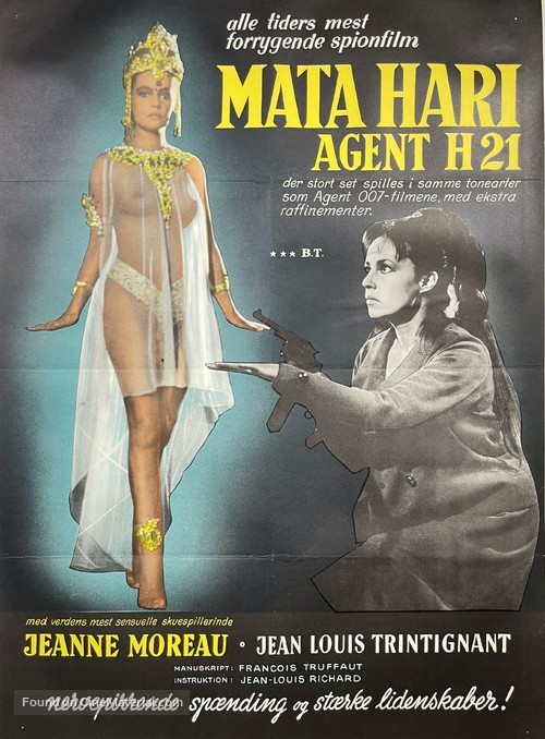 Mata Hari, agent H21 - Danish Movie Poster