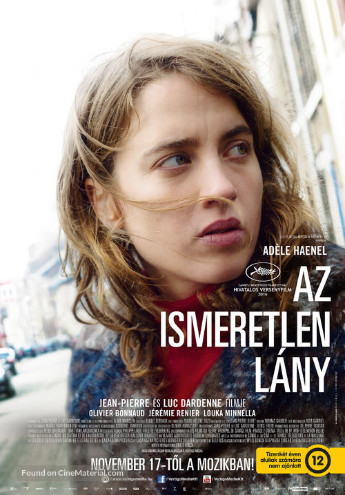 La fille inconnue - Hungarian Movie Poster