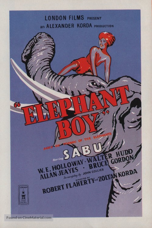 Elephant Boy - British Movie Poster