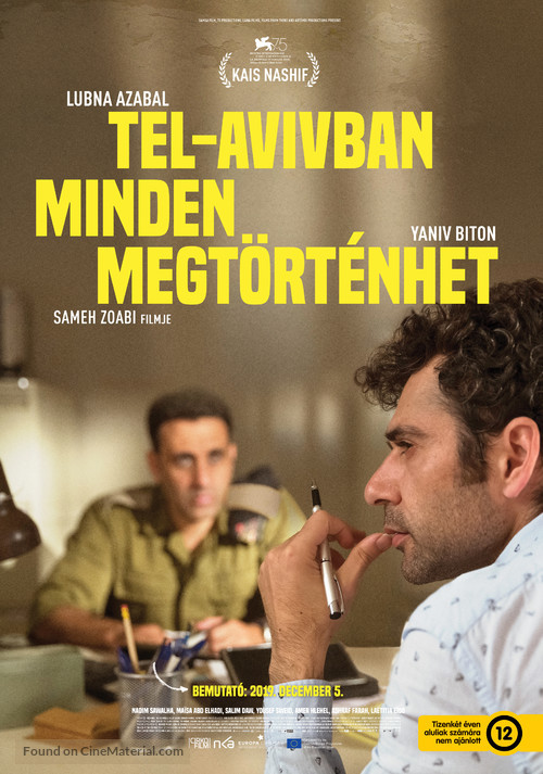 Tel Aviv on Fire - Hungarian Movie Poster