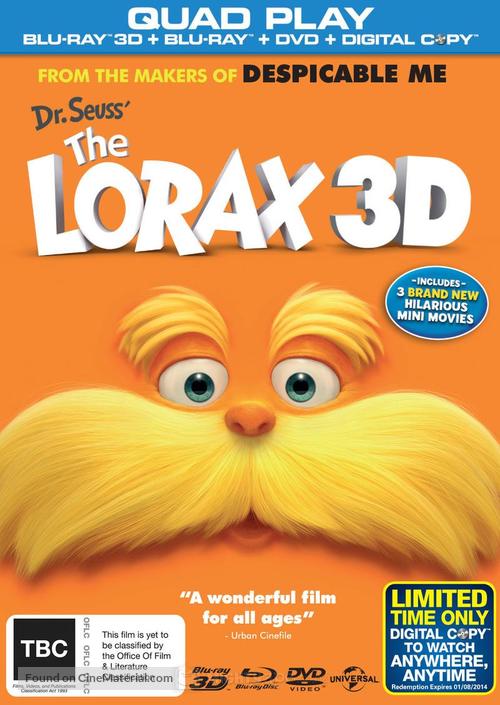 The Lorax - New Zealand DVD movie cover