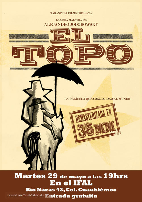El topo - Brazilian Movie Poster