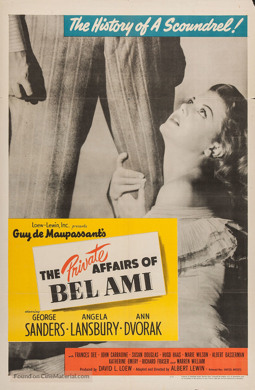 The Private Affairs of Bel Ami - Movie Poster