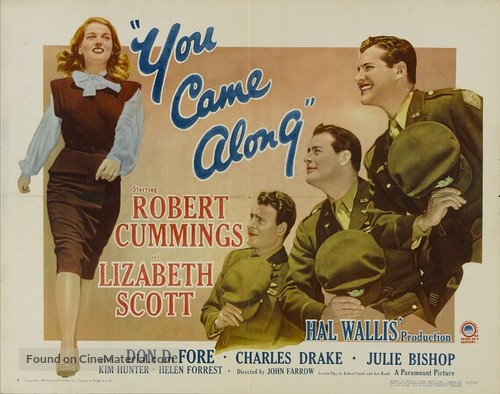 You Came Along - Movie Poster