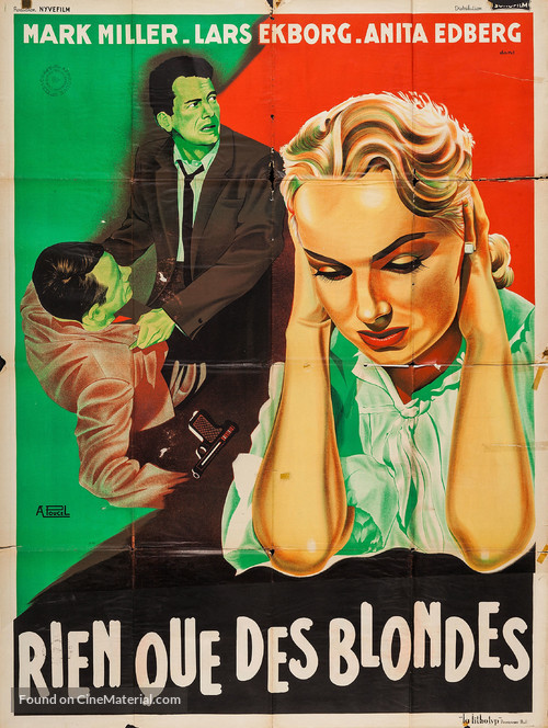 Blondin i fara - French Movie Poster