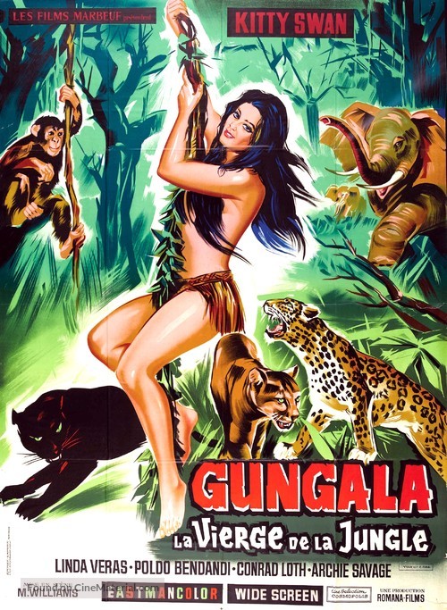 Gungala la vergine della giungla - French Movie Poster