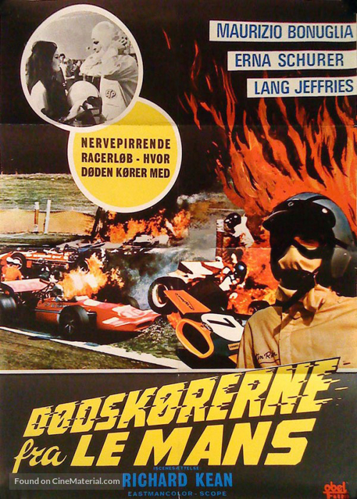 Le Mans scorciatoia per l&#039;inferno - Danish Movie Poster