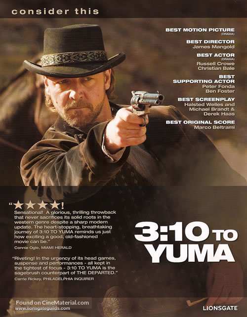 3:10 to Yuma - For your consideration movie poster
