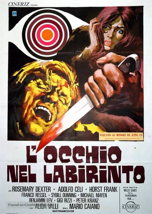 L&#039;occhio nel labirinto - Italian Movie Poster