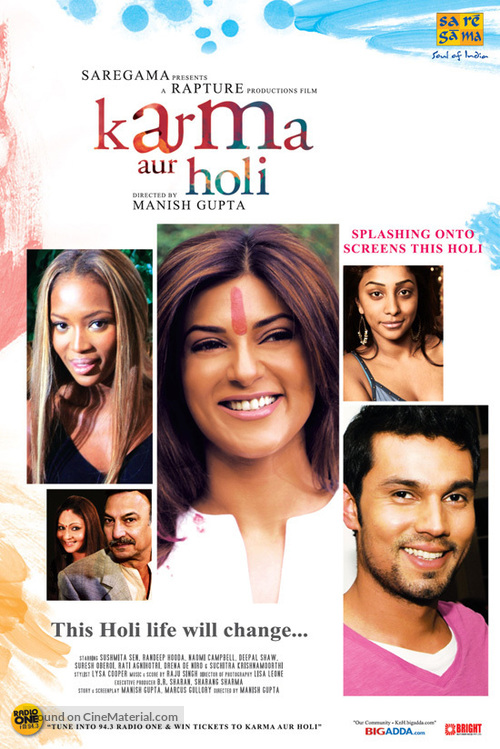 Karma, Confessions and Holi - Indian Movie Poster