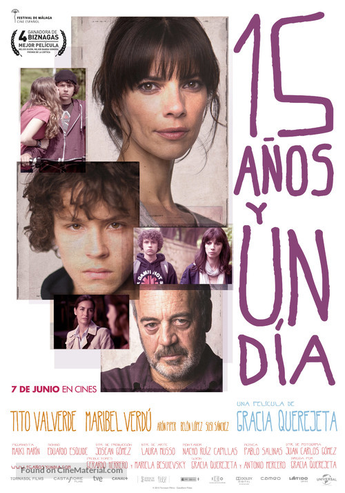 15 a&ntilde;os y un d&iacute;a - Spanish Movie Poster