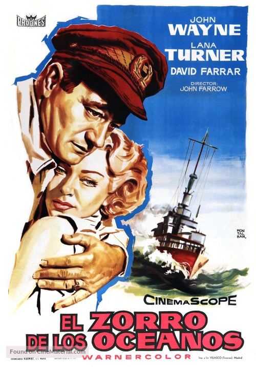 The Sea Chase - Spanish Movie Poster
