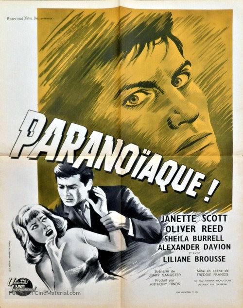 Paranoiac - French Movie Poster
