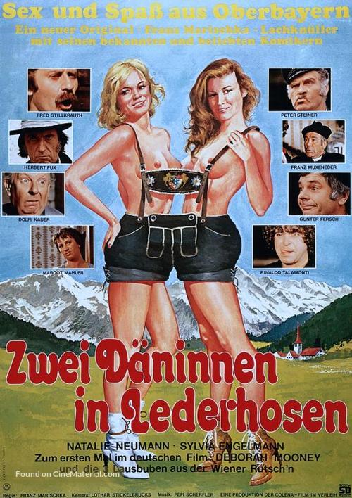 Zwei D&auml;ninnen in Lederhosen - German Movie Poster