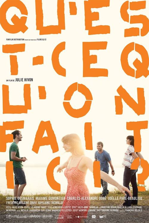 Qu&#039;est-ce qu&#039;on fait ici? - Canadian Movie Poster