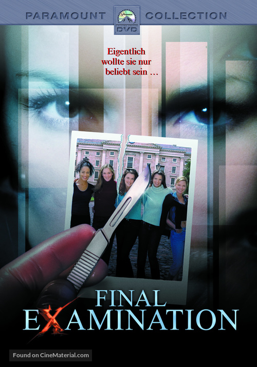 Final Examination - German DVD movie cover