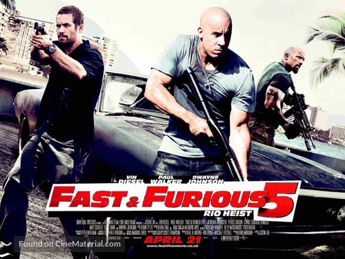 Fast Five - British Movie Poster