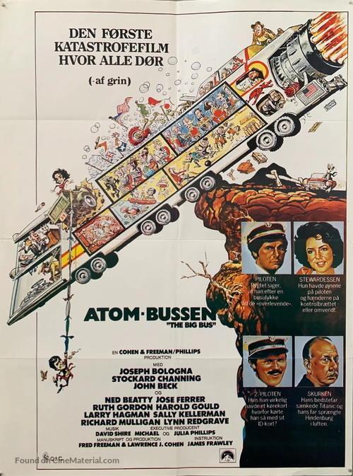 The Big Bus - Danish Movie Poster