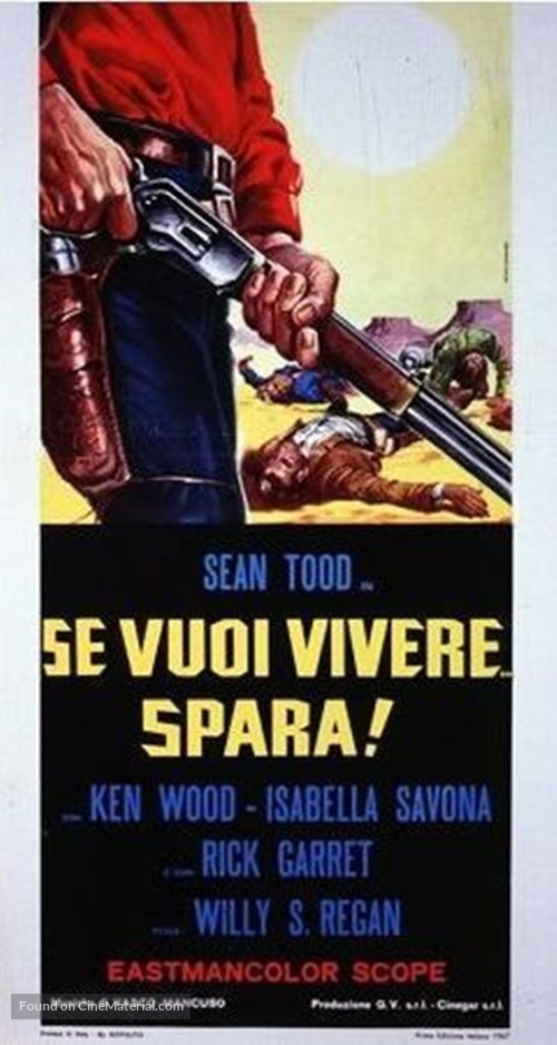 Se vuoi vivere... spara! - Italian Movie Poster