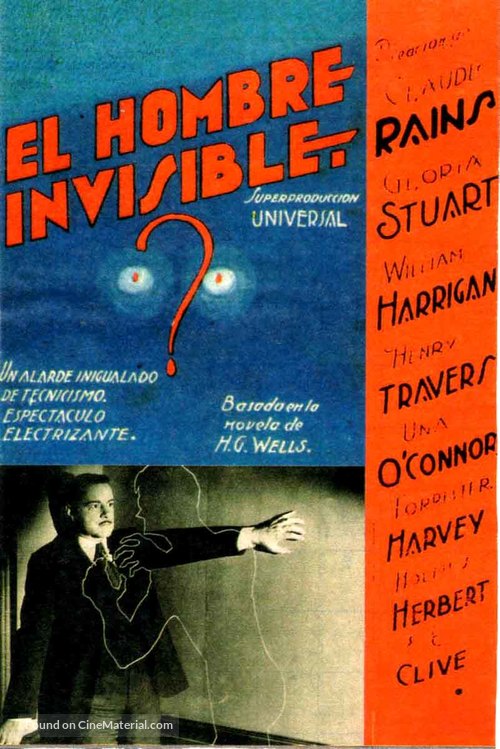 The Invisible Man - Spanish Movie Poster