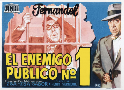 L&#039;ennemi public n&deg;1 - Spanish Movie Poster