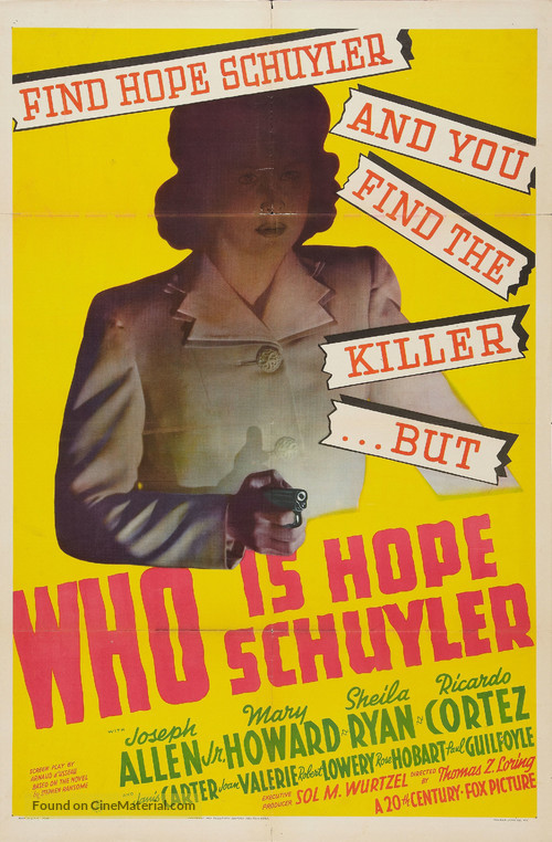 Who Is Hope Schuyler? - Movie Poster