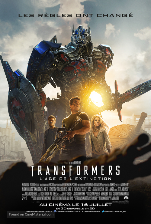 Transformers: Age of Extinction - French Movie Poster